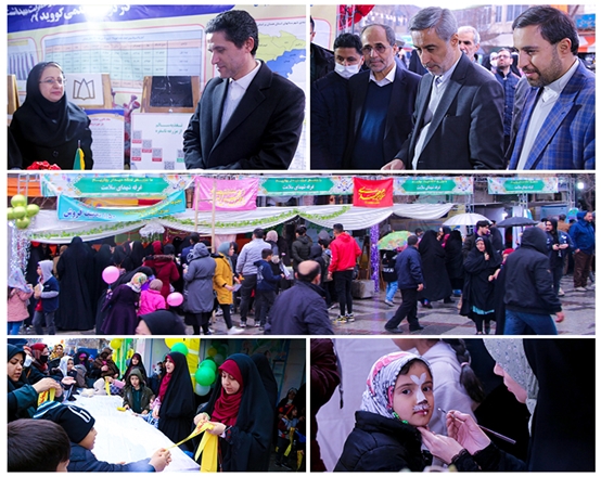 استقبال گسترده مردم و مسئولین از غرفه‌های دانشگاه علوم پزشکی همدان در مراسم میلاد منجی(عج)